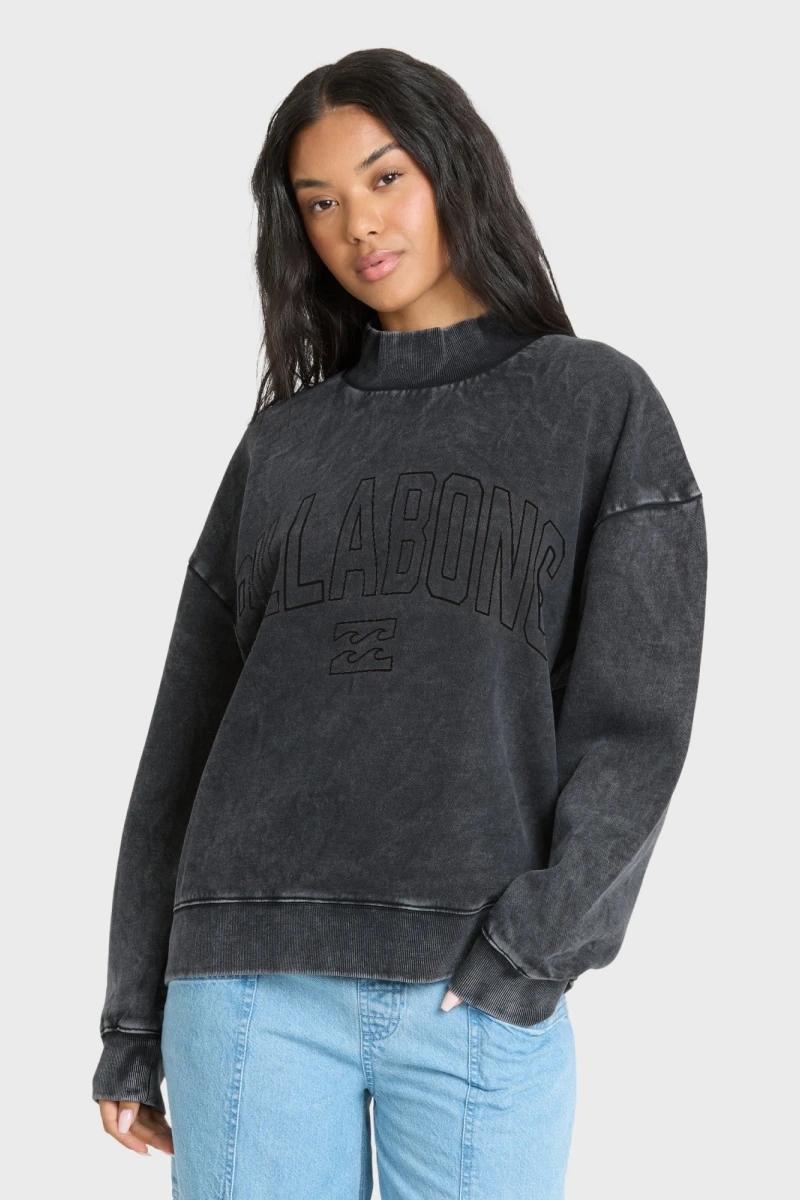 Buzo Billabong Sund Washed Mock Neck Crew - Imagen 1