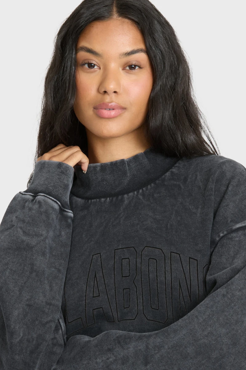Buzo Billabong Sund Washed Mock Neck Crew - Imagen 2
