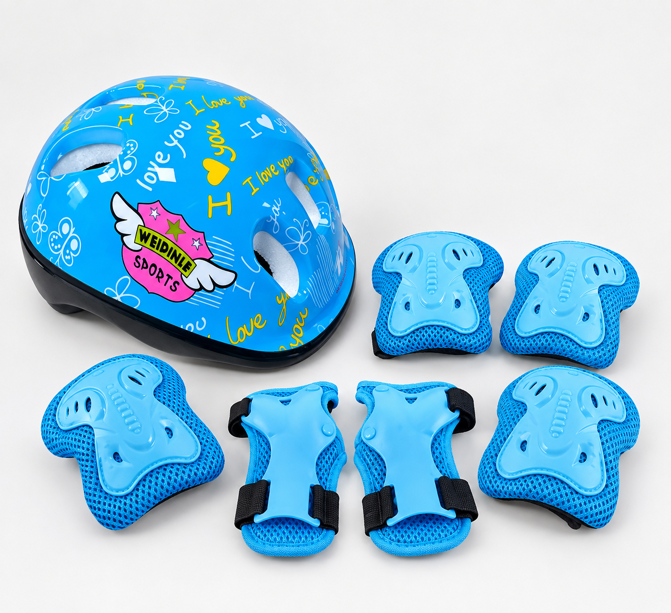 Kit de protecciones Infantil + Casco - Imagen 1