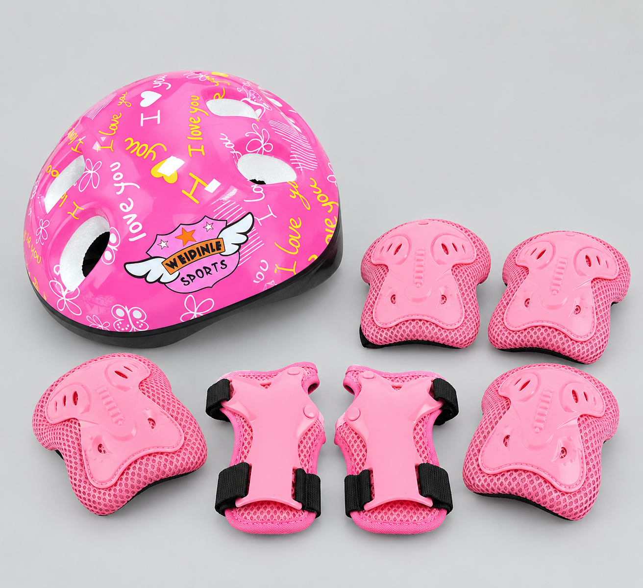 Kit de protecciones Infantil + Casco - Imagen 2